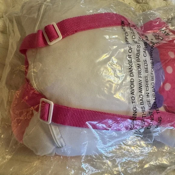 Hello Kitty Plush Backpack with Pink Polka Dot Dress - Picture 5 of 7